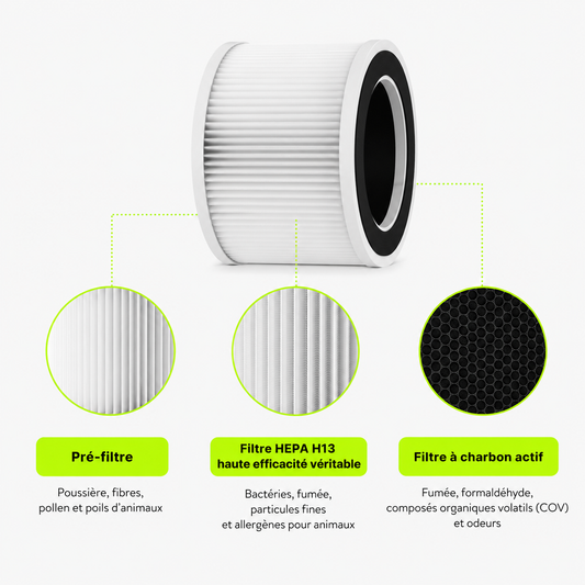 HEPA PJ10 — Filtre de rechange pour ORYN sensePJ10