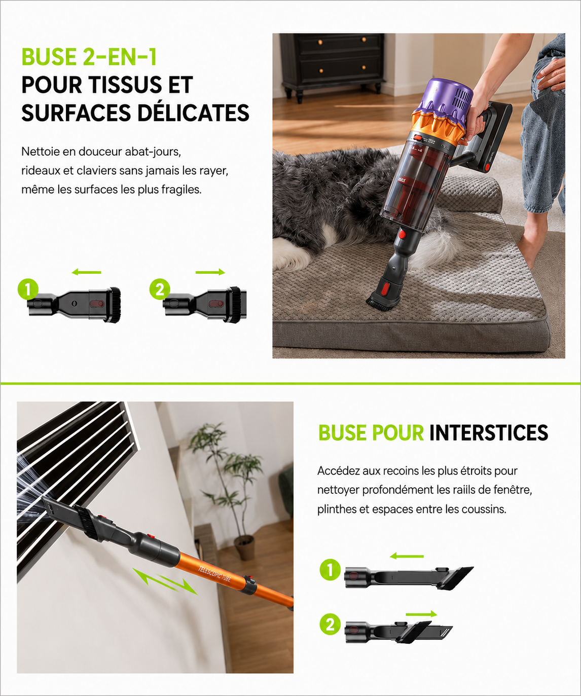 ORYN Vac E5 — Aspirateur balai sans fil