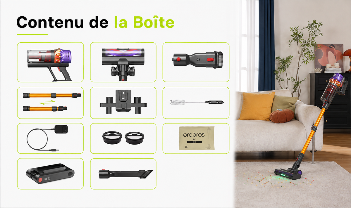 ORYN Vac E5 — Aspirateur balai sans fil