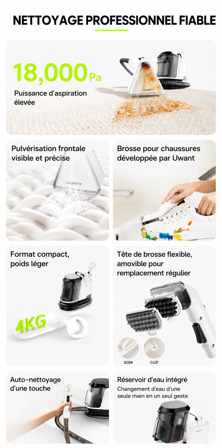 ORYN Vac Y1 — Shampouineuse multi-surfaces