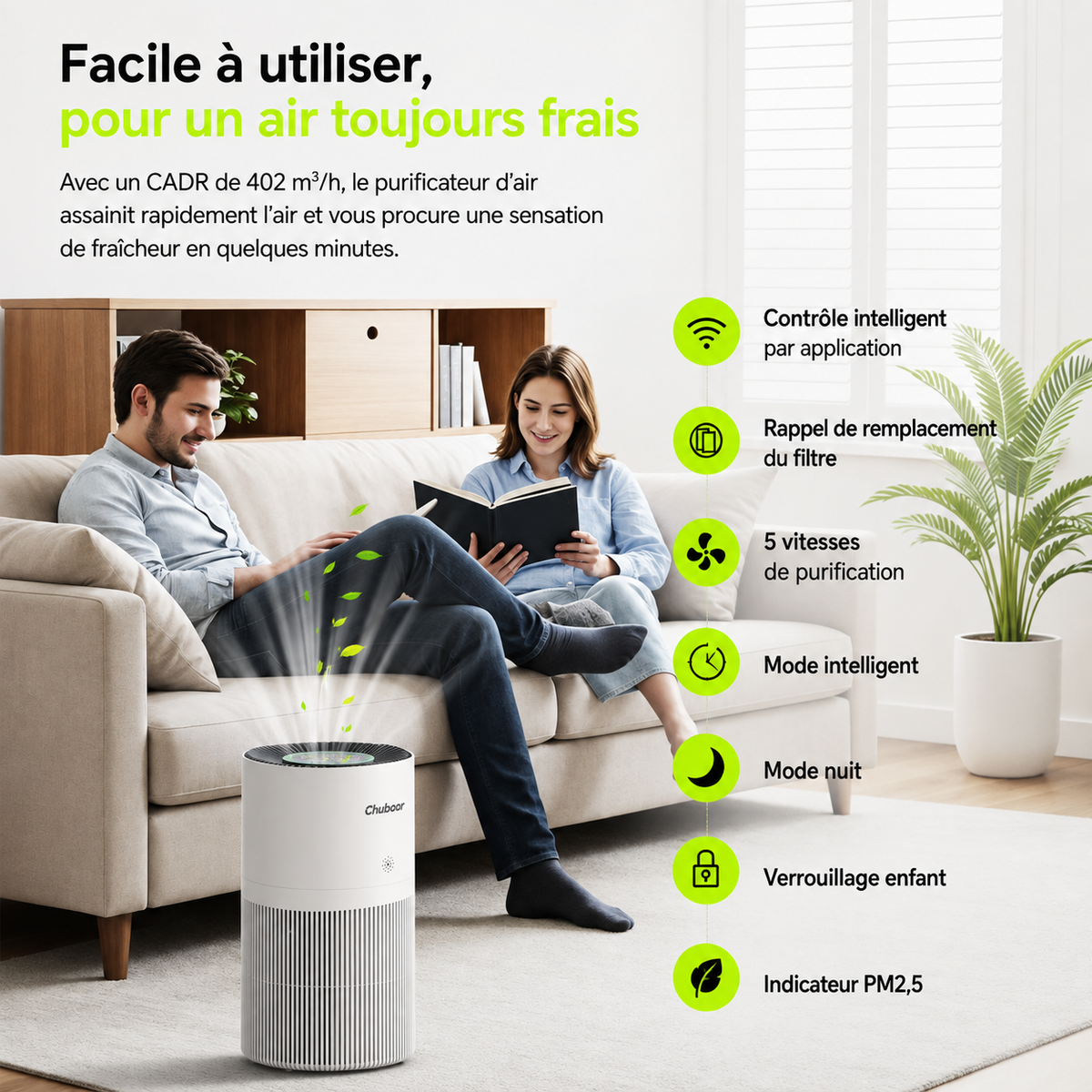 ORYN Sense PJ10 — Purificateur d'air spécial animaux