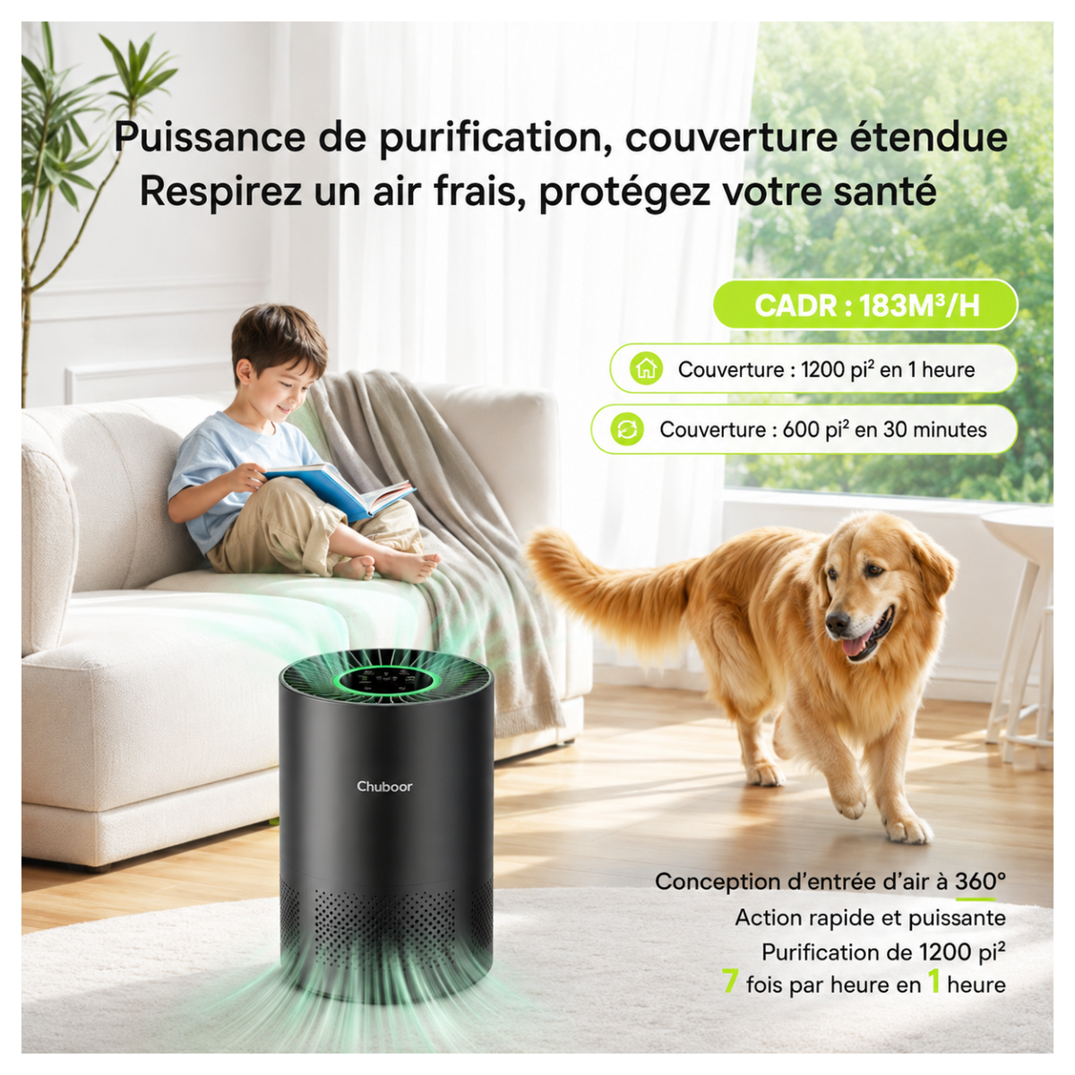 ORYN Sense PJ01 — Purificateur d'air grande surface