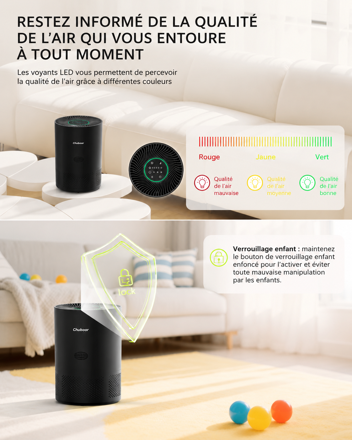 ORYN Sense PJ01 — Purificateur d'air grande surface