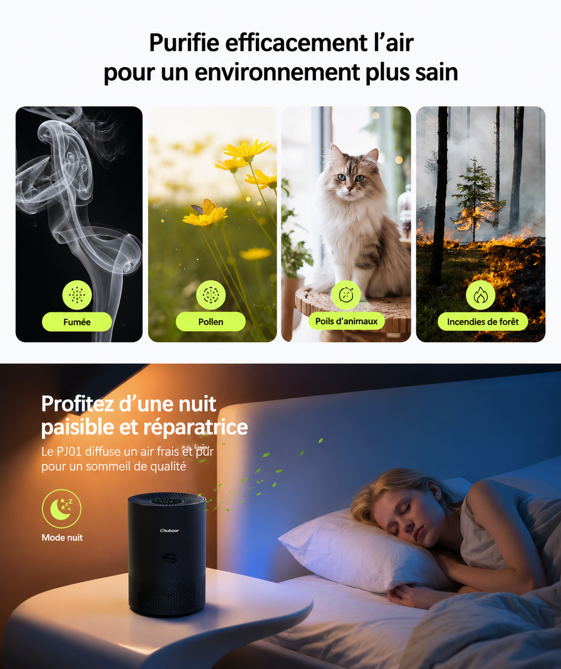 ORYN Sense PJ01 — Purificateur d'air grande surface