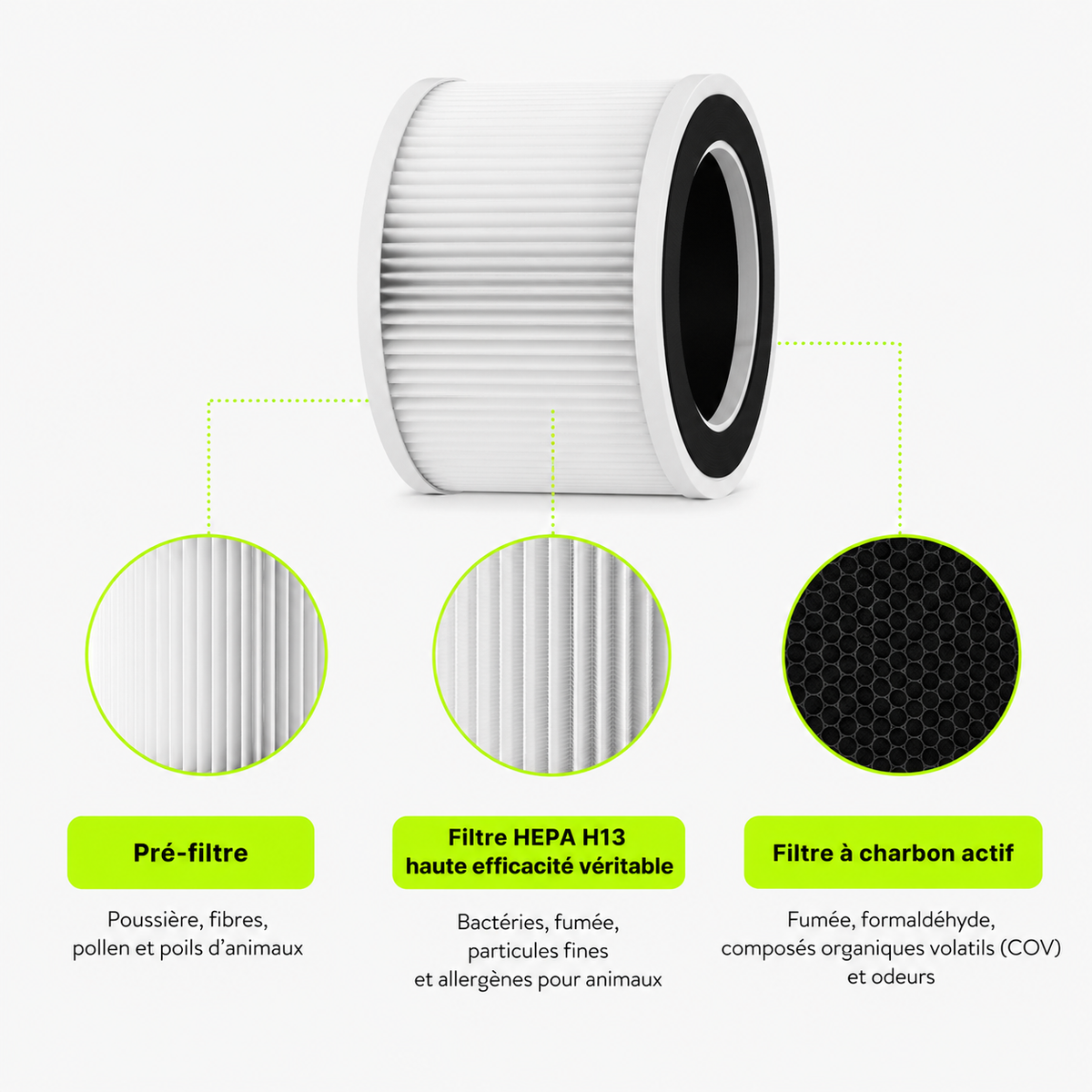 HEPA PJ10 — Filtre de rechange pour ORYN sensePJ10
