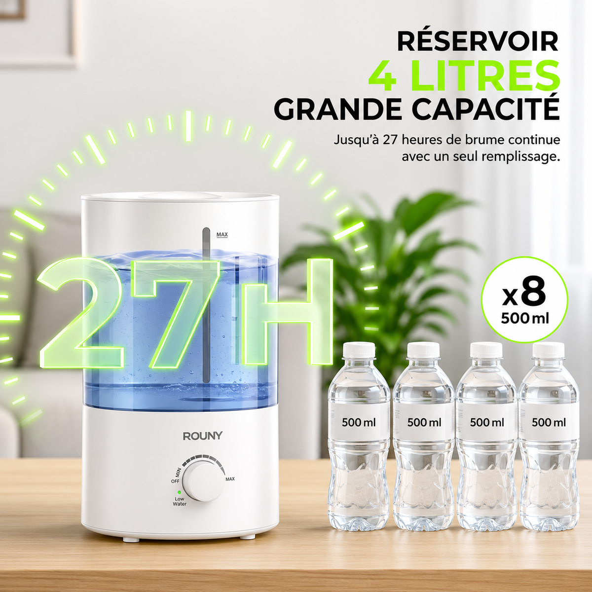 ORYN Mist H4 — Humidificateur ultrasonique 4L