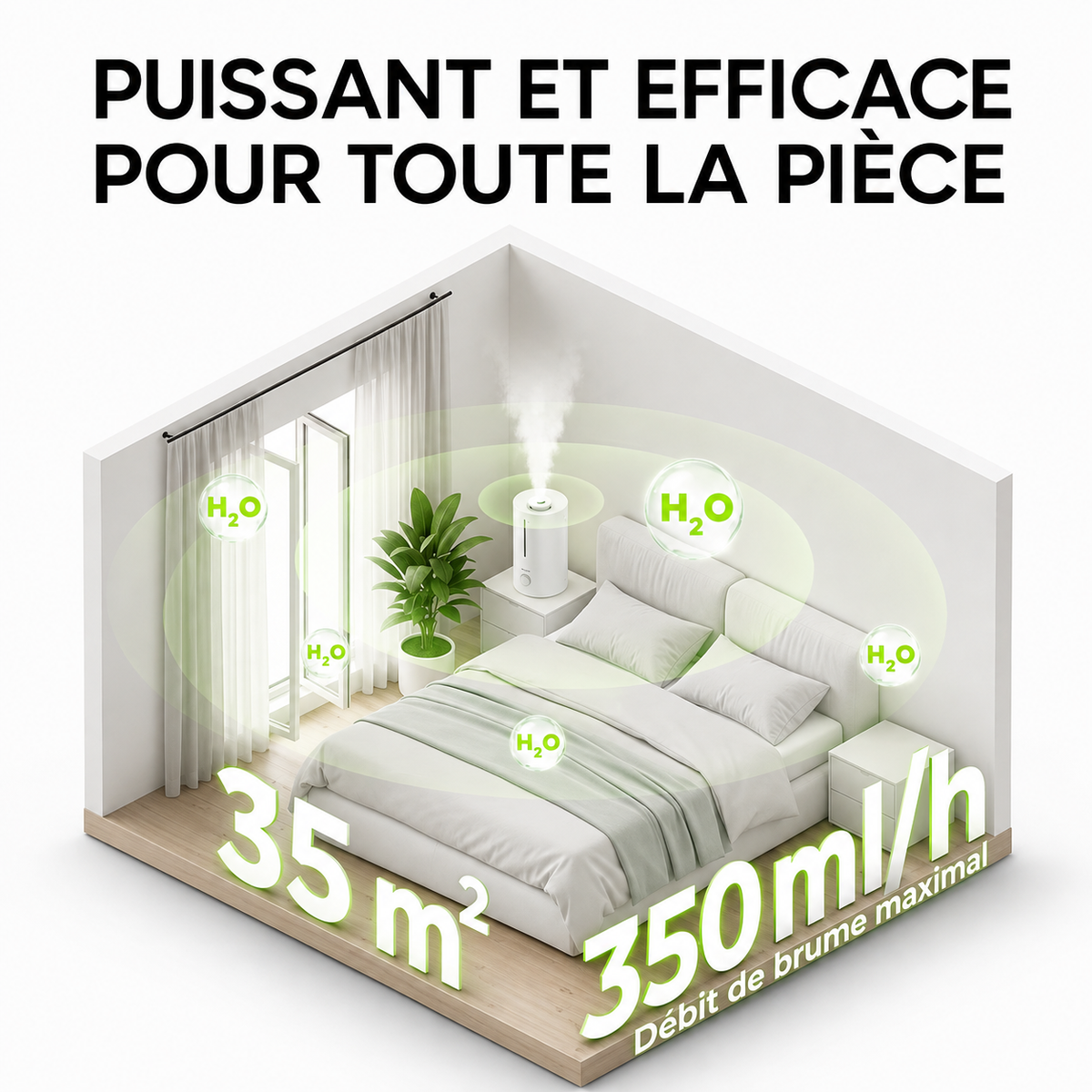 ORYN Mist H4 — Humidificateur ultrasonique 4L