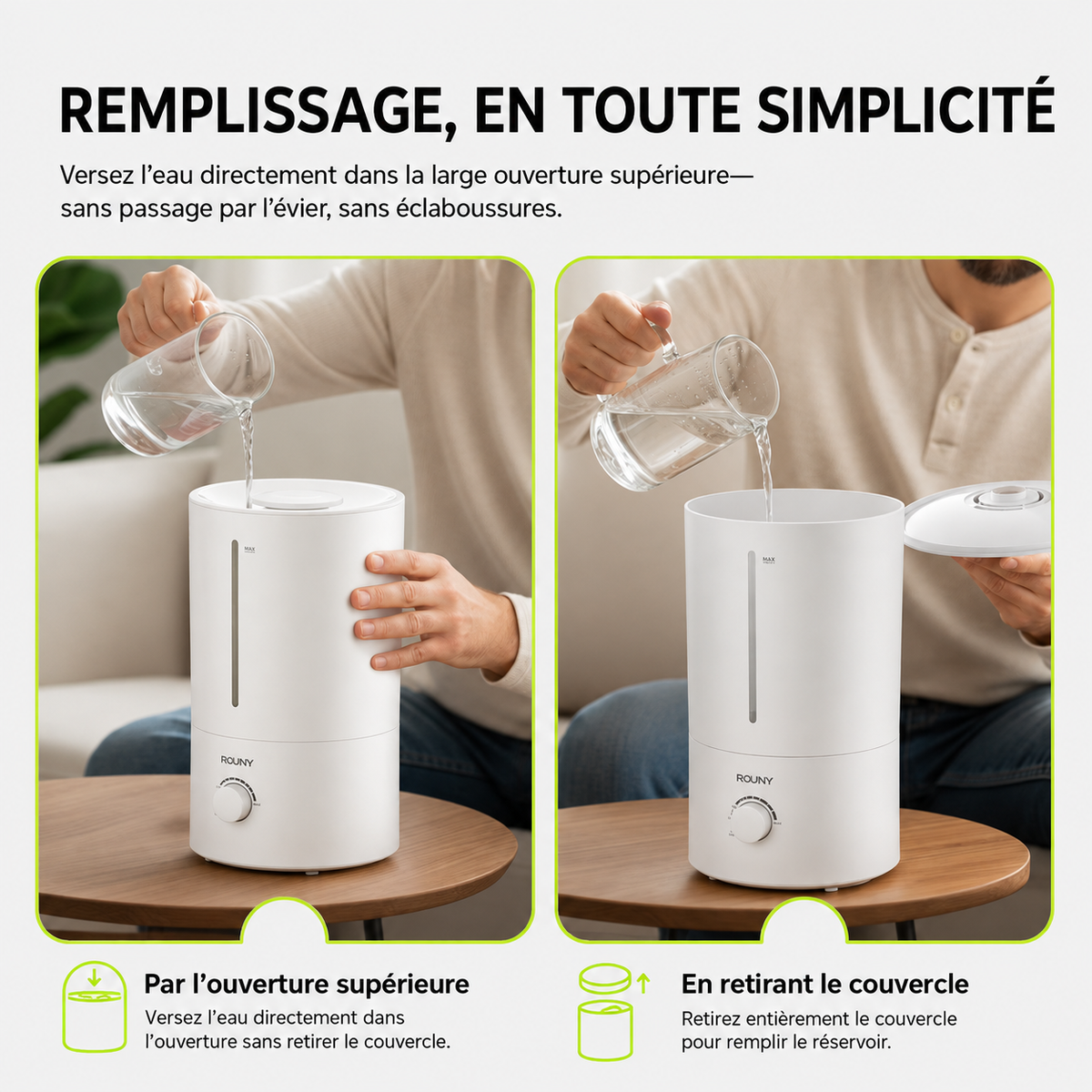 ORYN Mist H4 — Humidificateur ultrasonique 4L