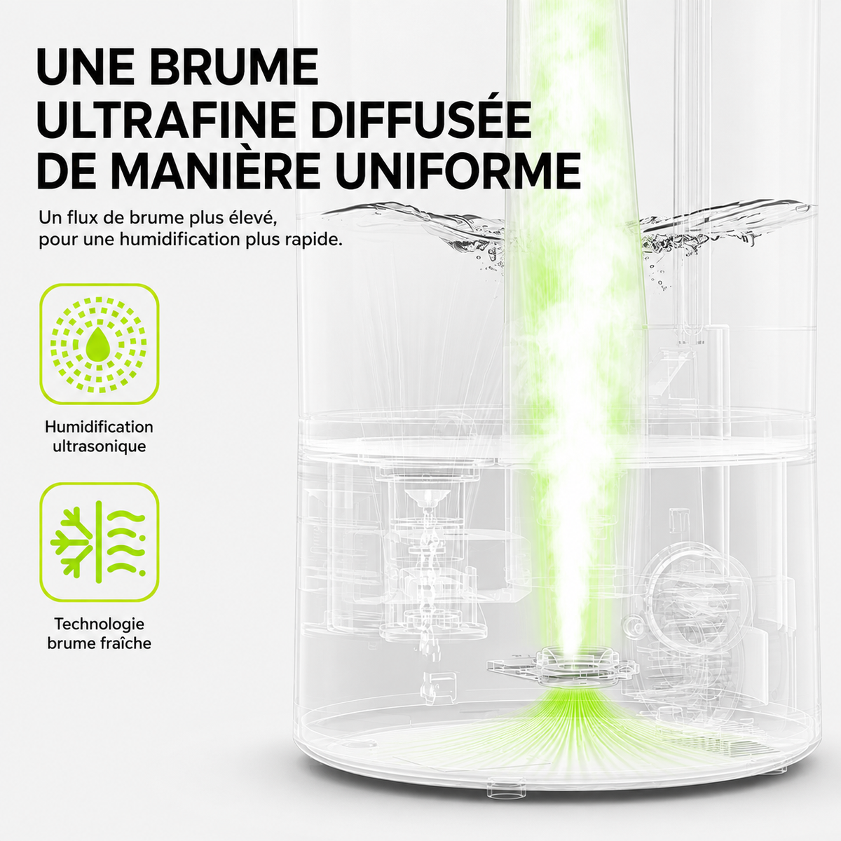 ORYN Mist H4 — Humidificateur ultrasonique 4L
