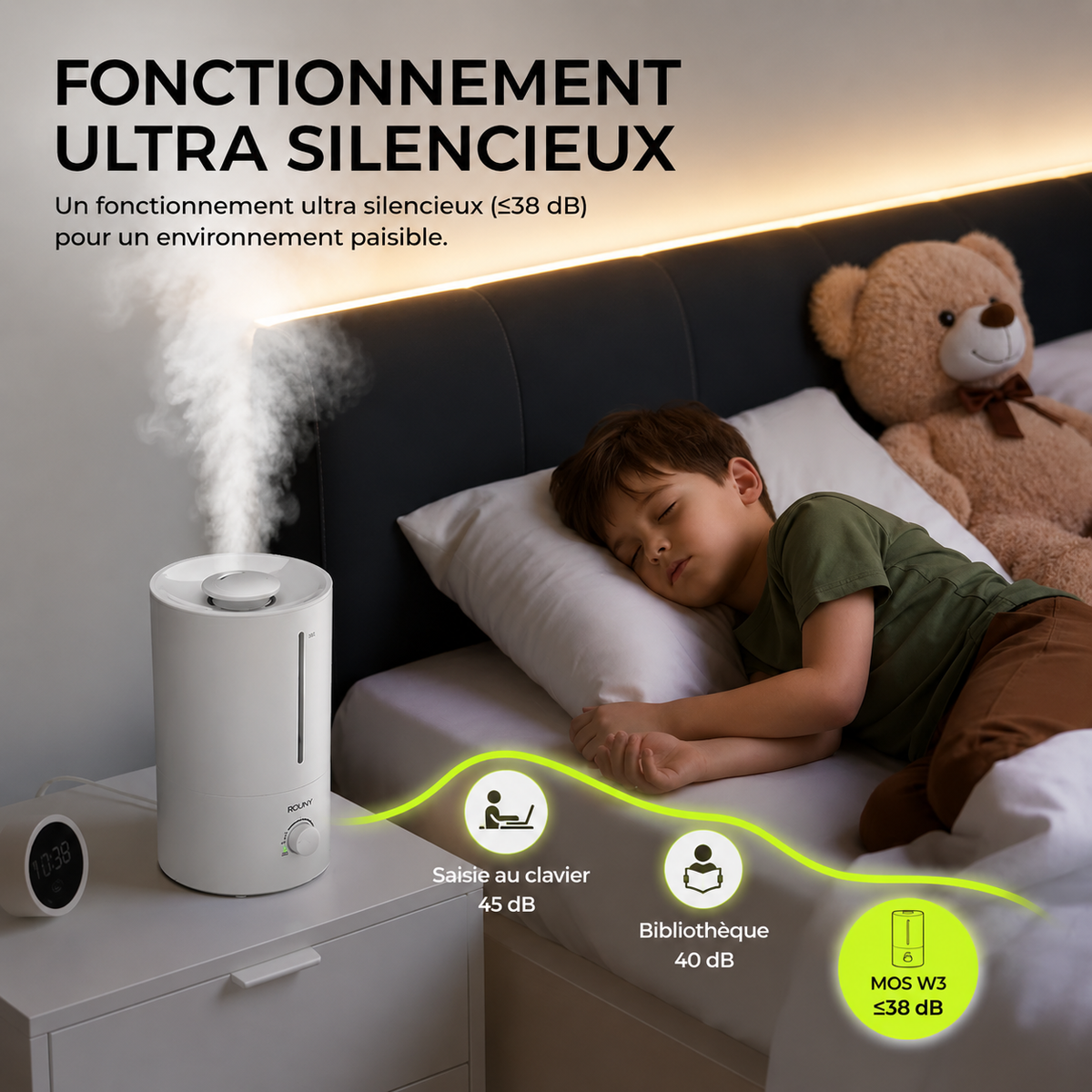 ORYN Mist H4 — Humidificateur ultrasonique 4L