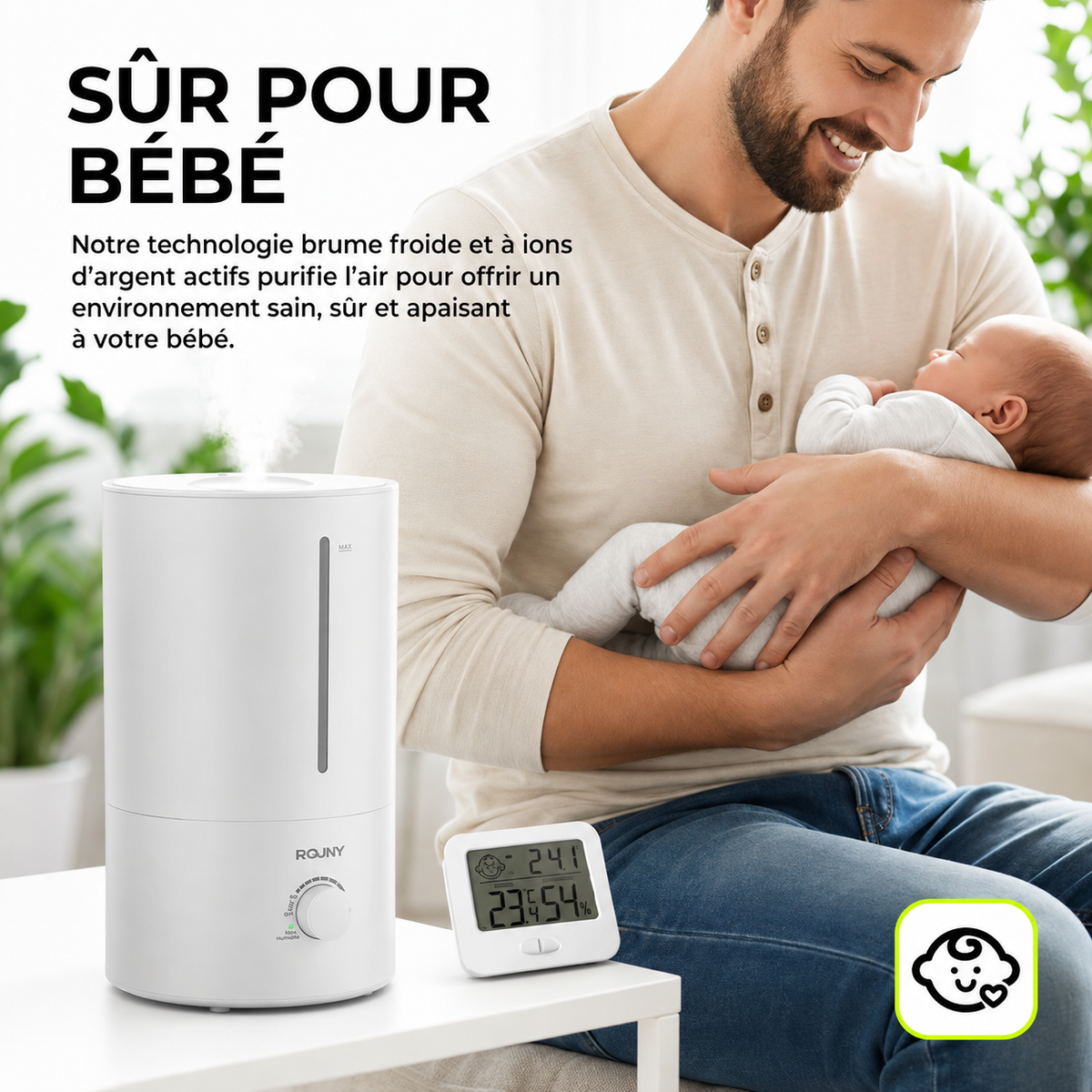 ORYN Mist H4 — Humidificateur ultrasonique 4L