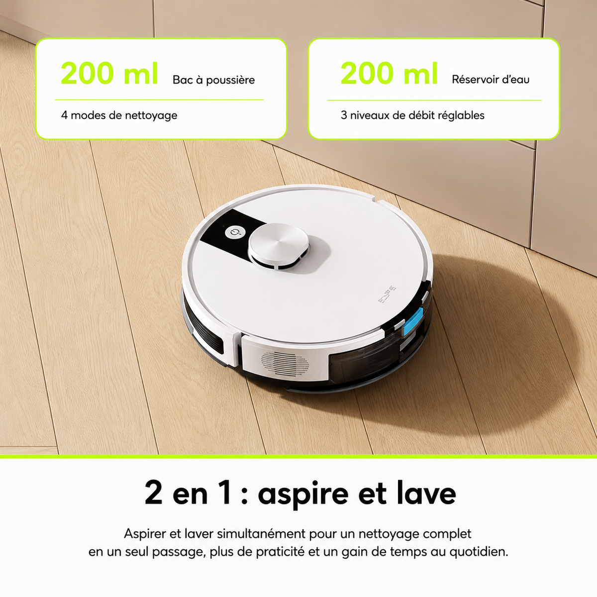 ORYN Vac R12 — Robot aspirateur laveur