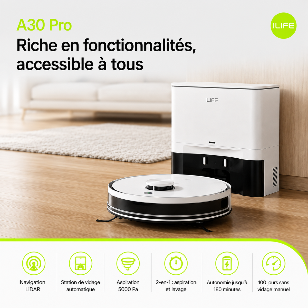 ORYN Vac R30 Pro — Robot aspirateur laveur