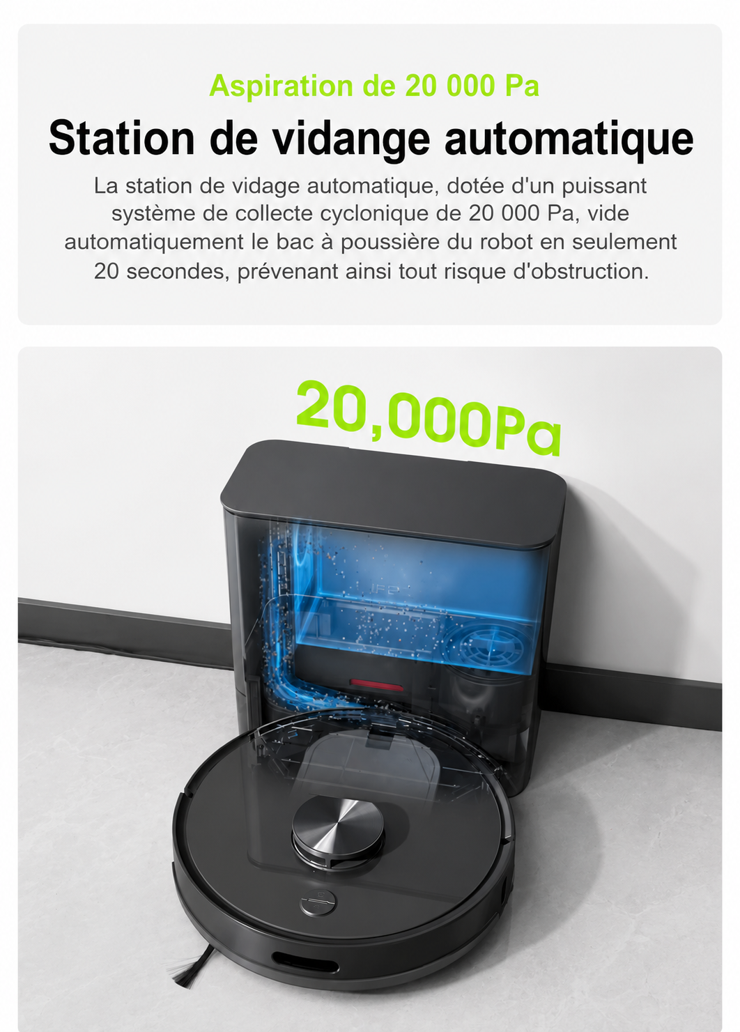 ORYN Vac R20 Ultra — Robot aspirateur laveur