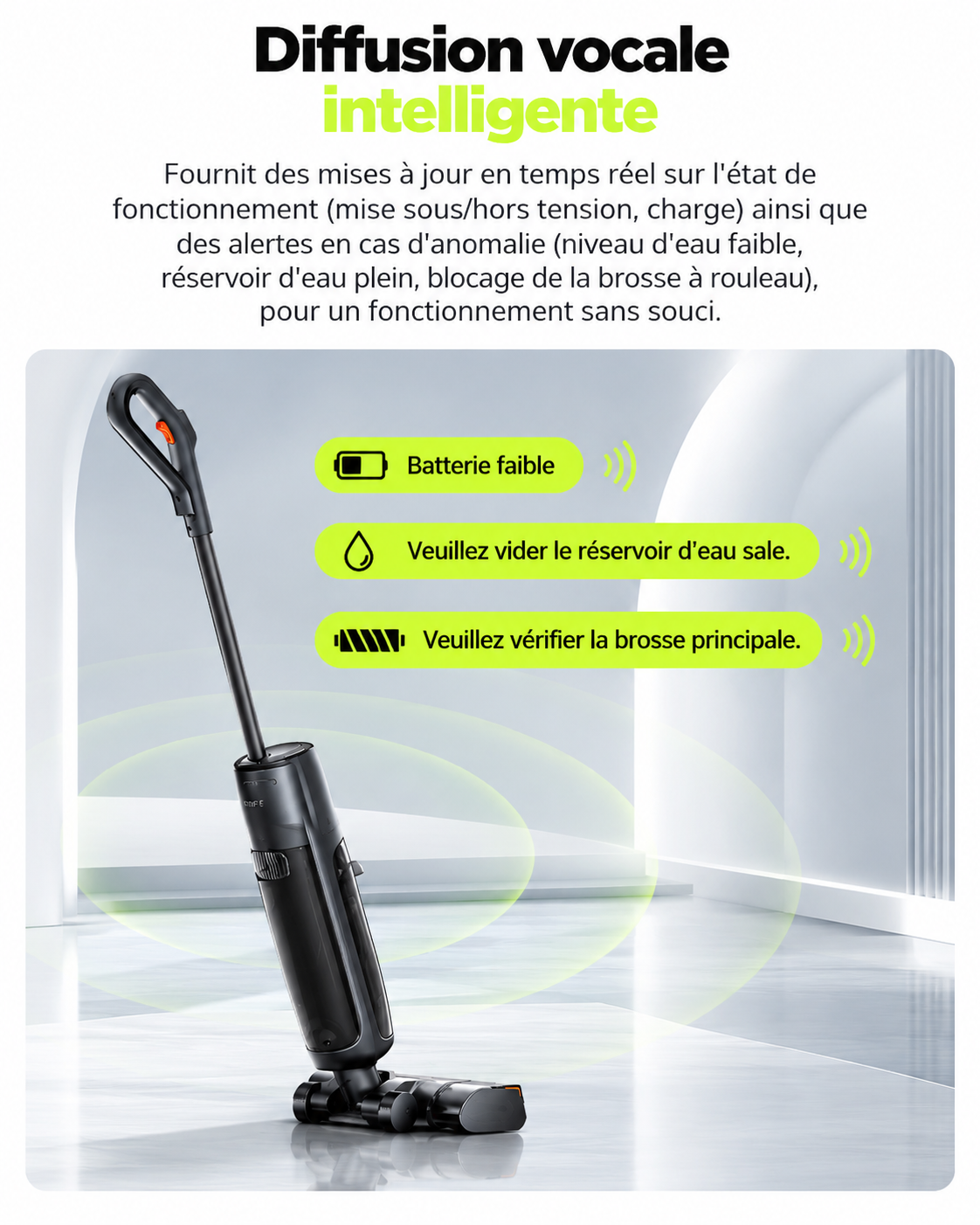 ORYN Vac W9 — Aspirateur balai laveur sans fil